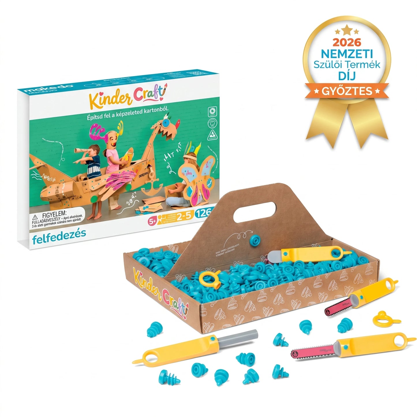 KinderCraft BuildBox - Kreatív Alkotókészlet